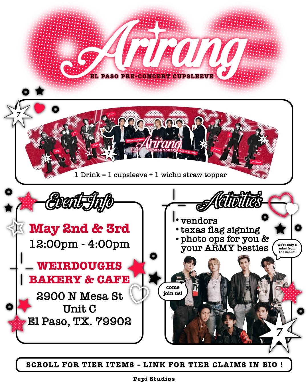 Arirang El Pase Pre-Concert Cupsleeve