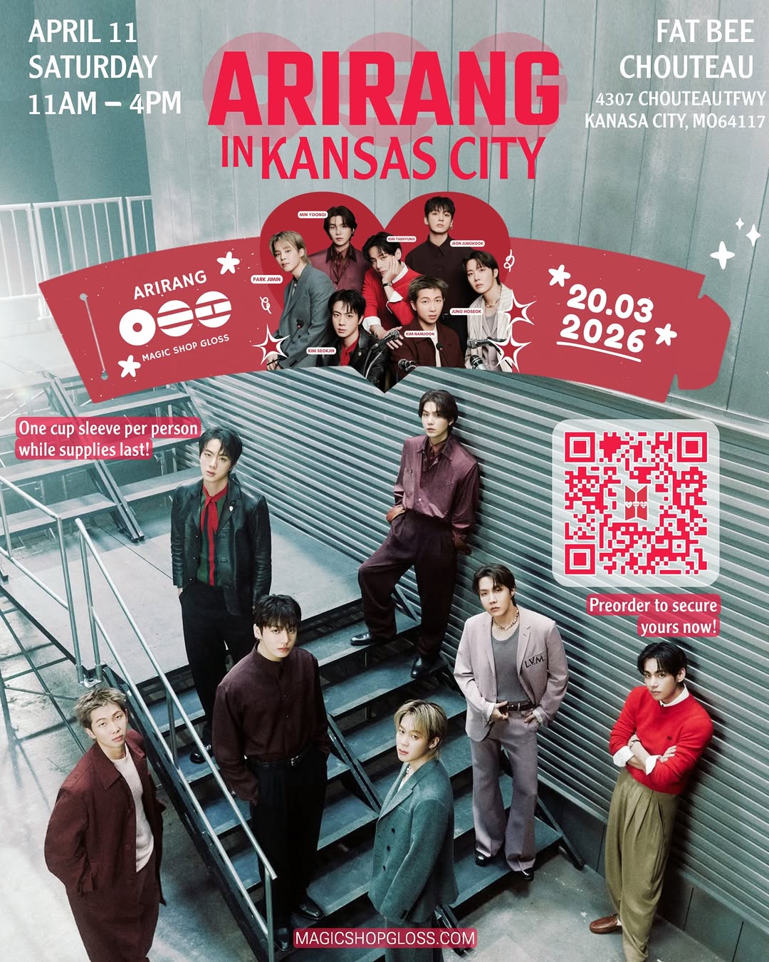 Arirang in Kansas City Cupsleeve Event