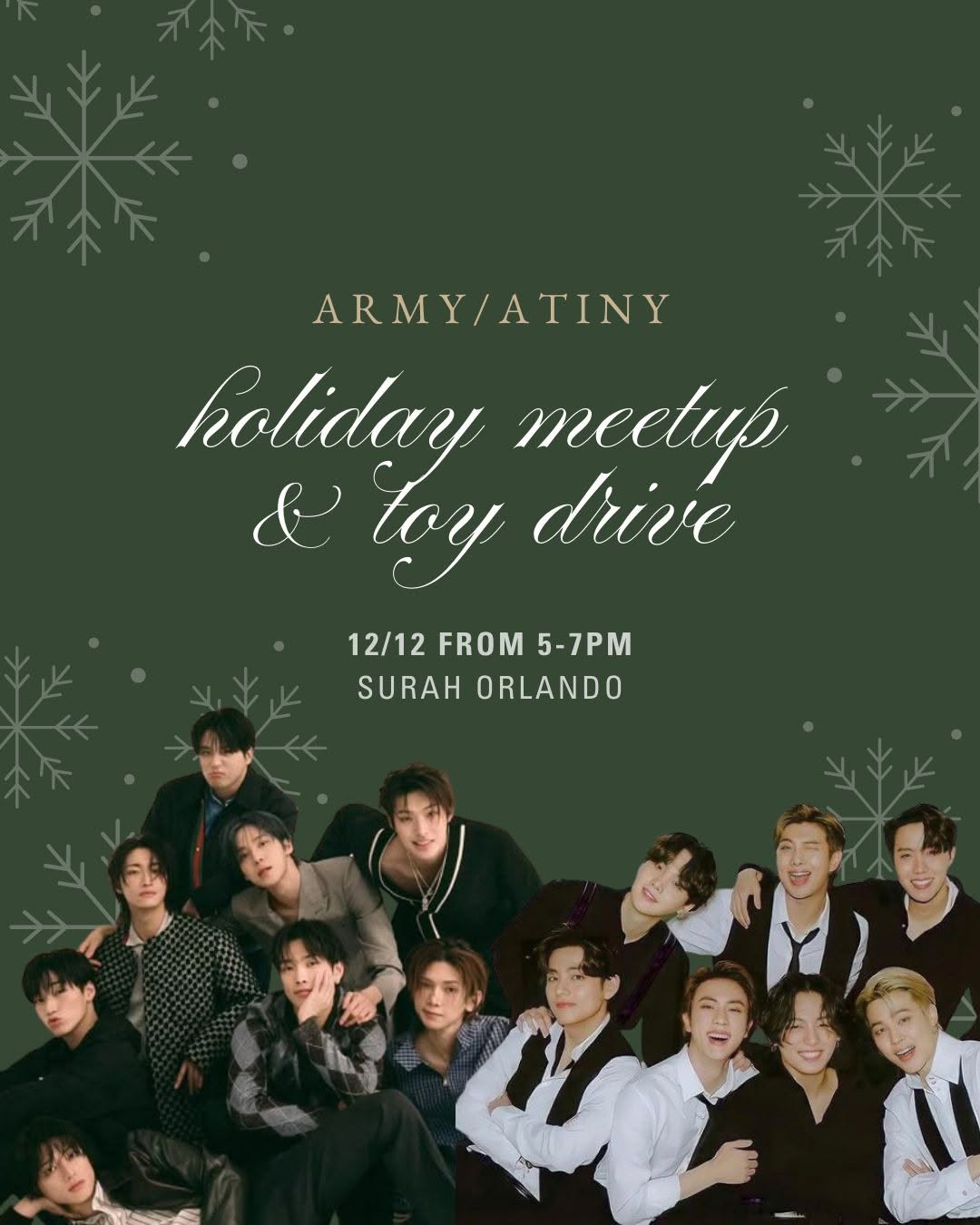 ARMY/ATINY holiday meetup & toy drive - Image 1