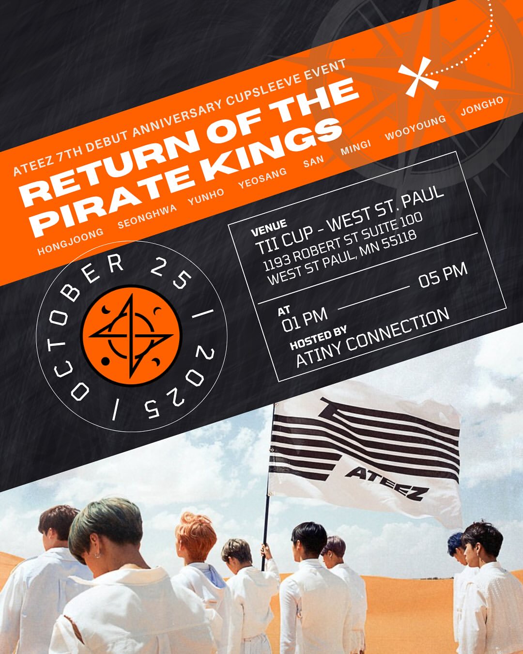 ATEEZ 7th Debut Anniversary Cupsleeve Event: Return of the Pirate Kings - Image 1