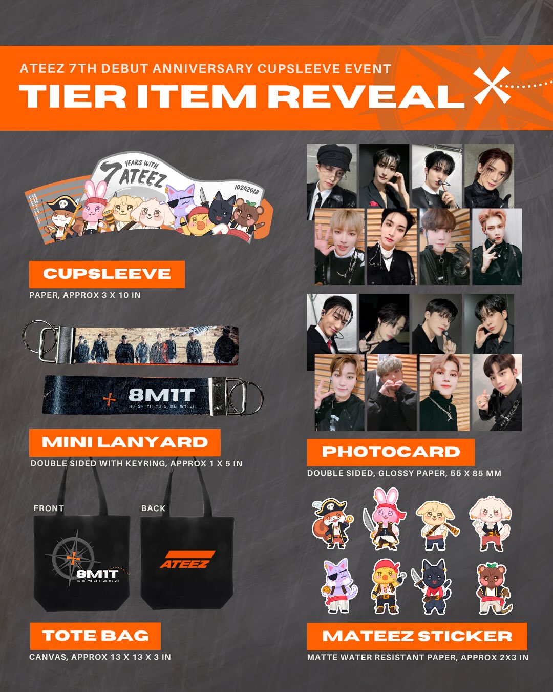 ATEEZ 7th Debut Anniversary Cupsleeve Event: Return of the Pirate Kings