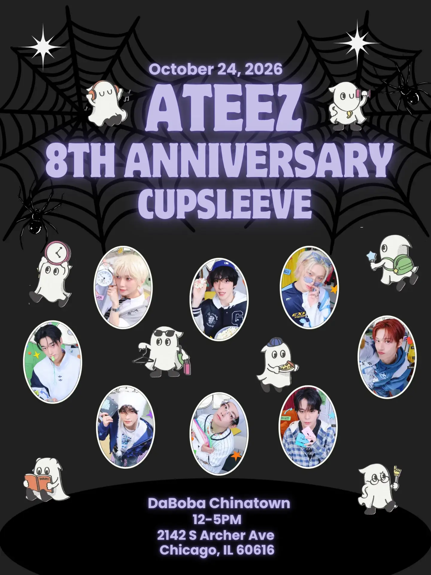 ATEEZ 8TH ANNIVERSARY CUPSLEEVE – Chicago, October 24, 2026 | Kpop