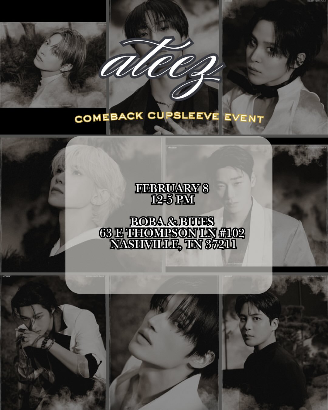 ATEEZ COMEBACK CUPSLEEVE EVENT