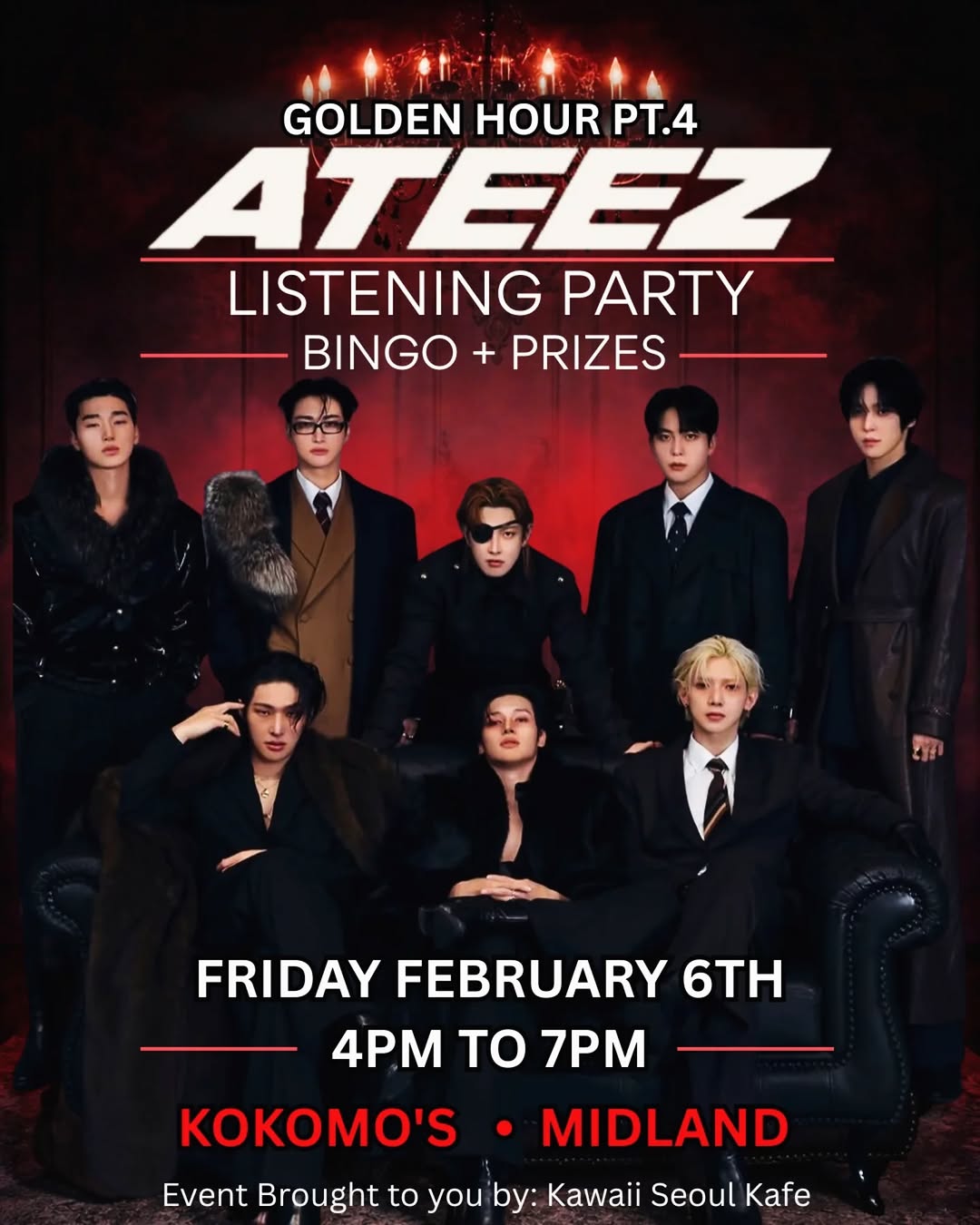 ATEEZ comeback listening party + bingo night