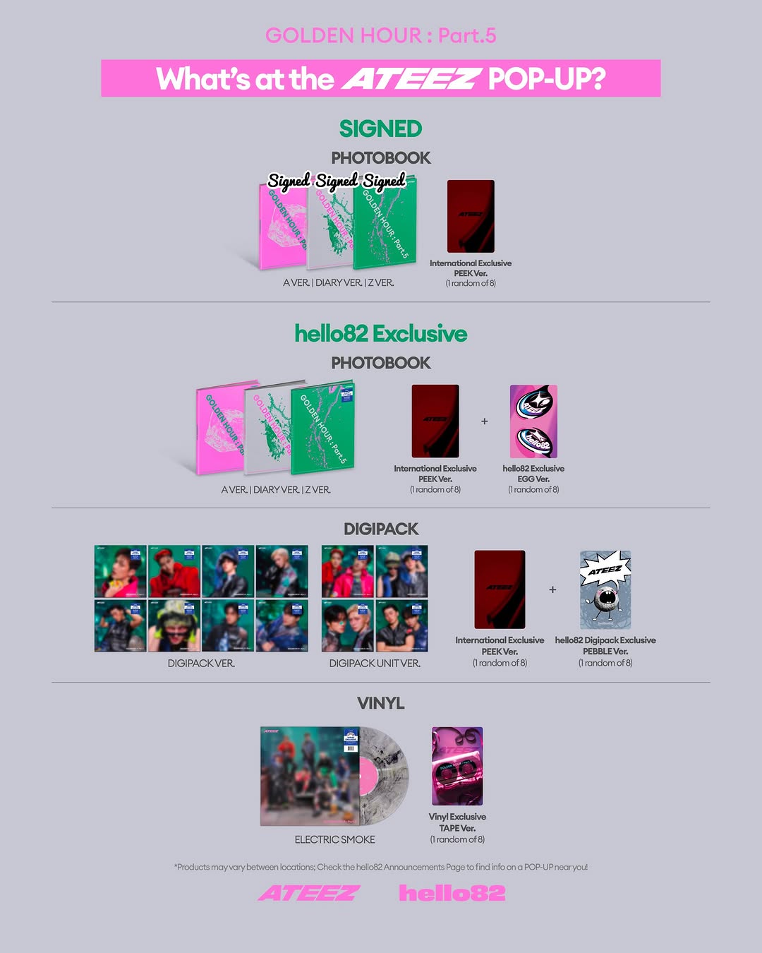 ATEEZ POP-UP – New York, June 26 – 28, 2026 | K-Pop Tracker