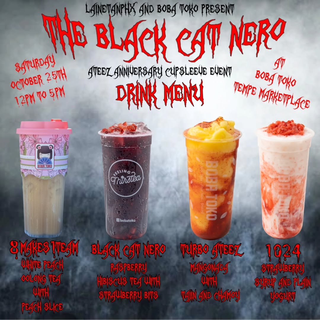 Ateez 'The Black Cat Nero' Anniversary Cupsleeve Event - Image 3