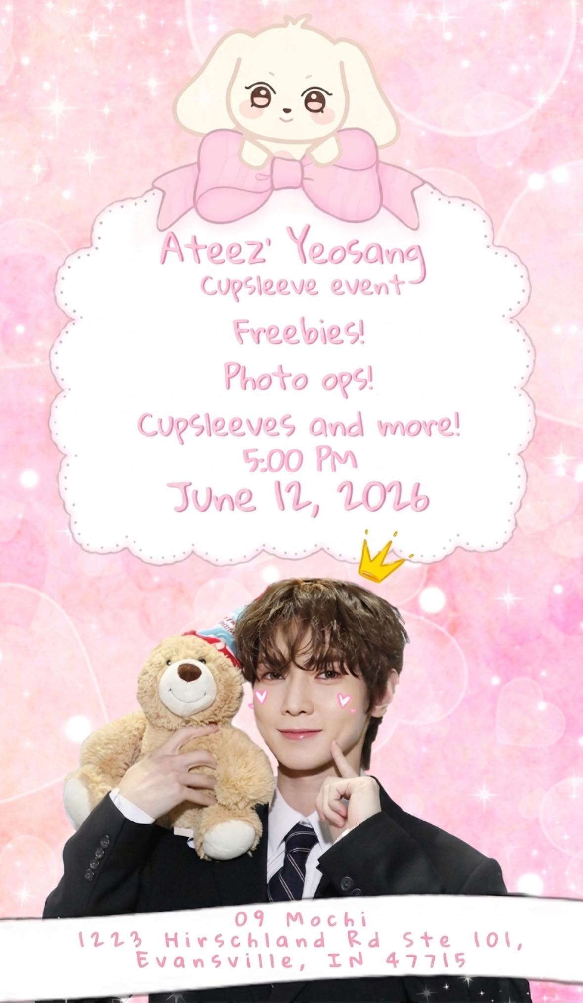 Ateez' Yeosang Cupsleeve event