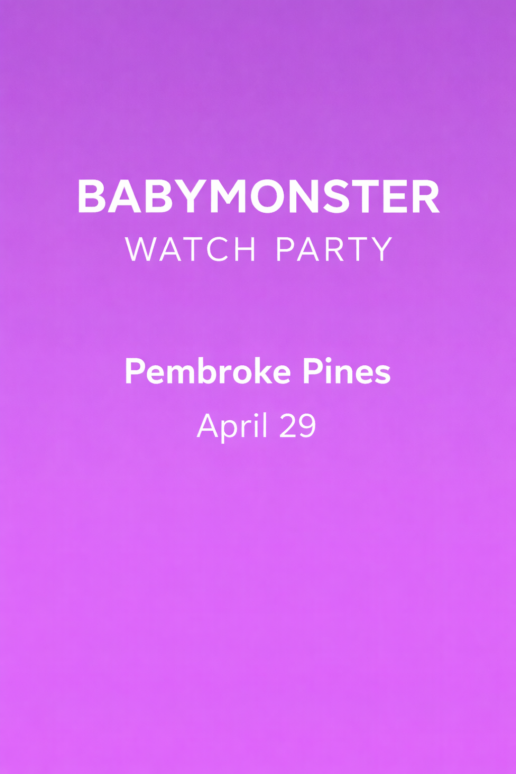 Baby Monster celebration party