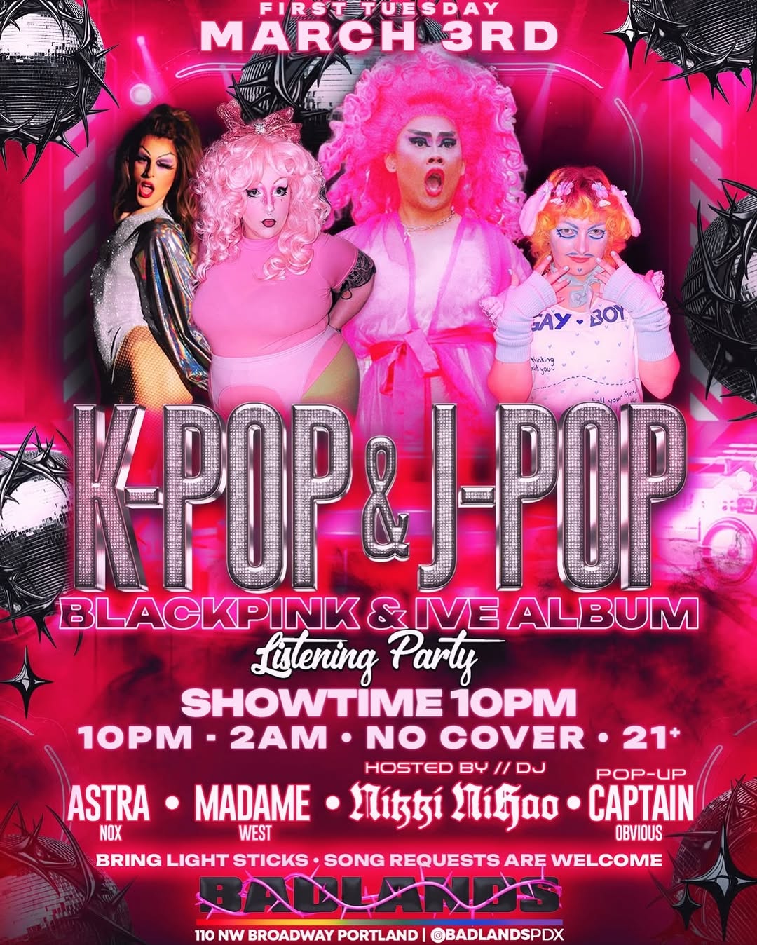 BADLANDS K-POP & J-POP NIGHT & LISTENING PARTY