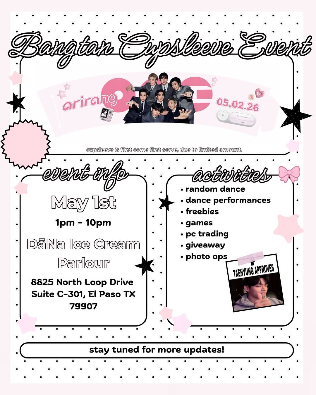 Bangtan Cupsleeve Event