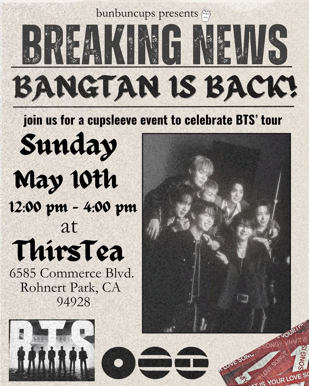 Bangtan is Back! Cupsleeve Event