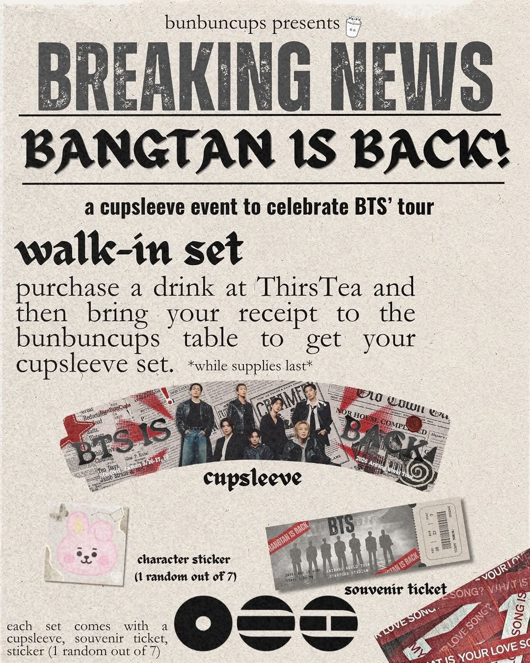 Bangtan is Back! Cupsleeve Event - Image 2