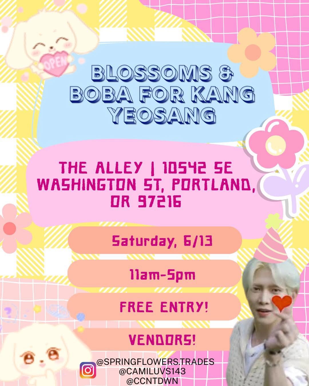 Blossoms & Boba for Kang Yeosang