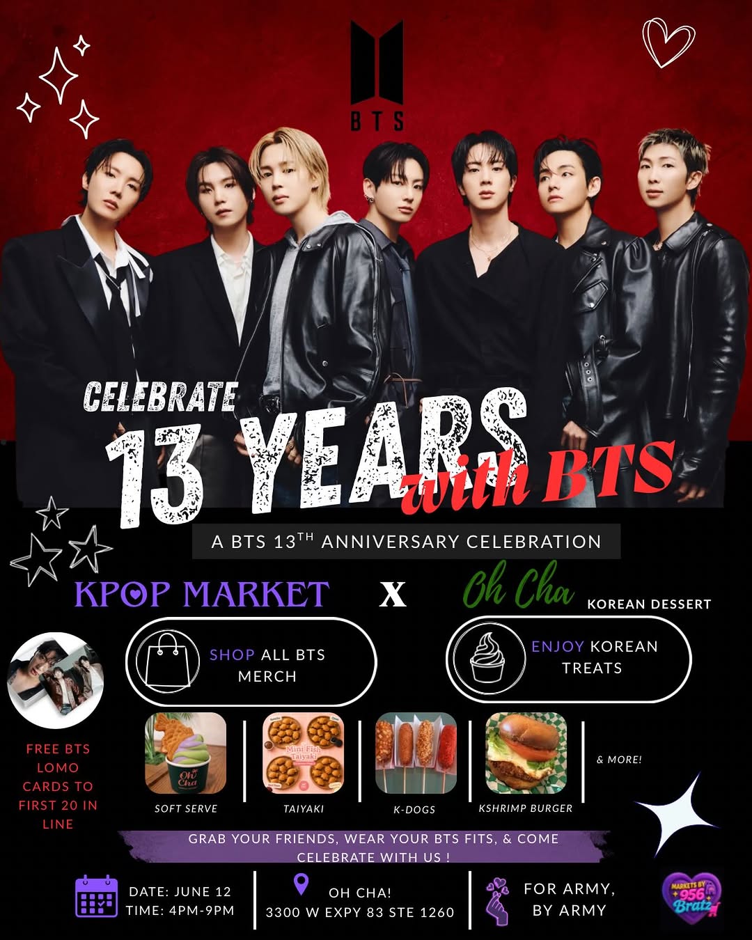 BTS 13th Anniversary Celebration – McAllen, June 12, 2026 | K-Pop