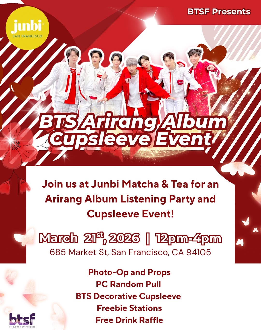 BTS Arirang Album Cupsleeve Event