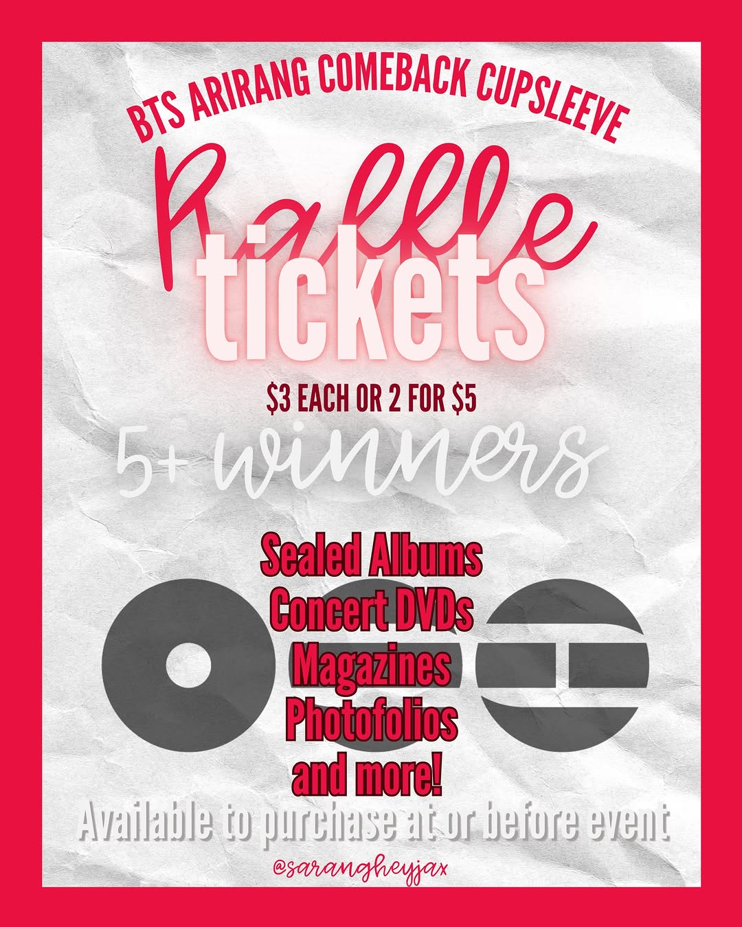 BTS ARIRANG COMEBACK CUPSLEEVE - Image 5