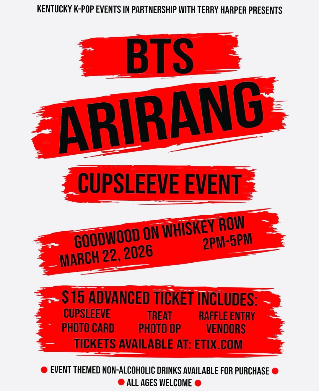 BTS Arirang Cupsleeve Event