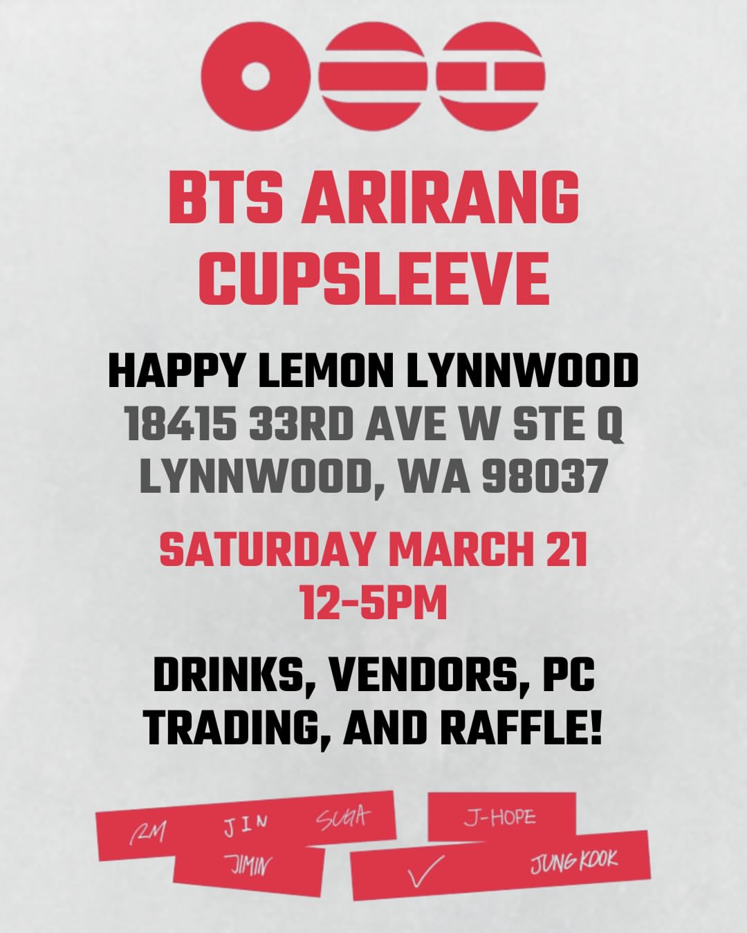 BTS Arirang Cupsleeve
