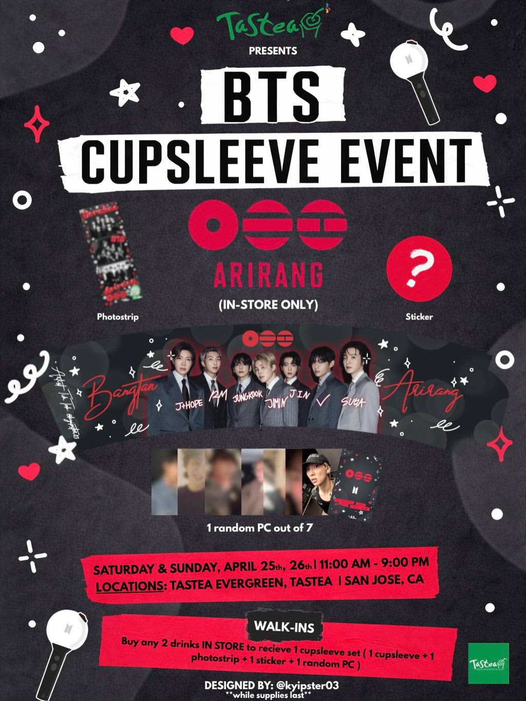 BTS ARIRANG & Pre-Concert Cupsleeve Event