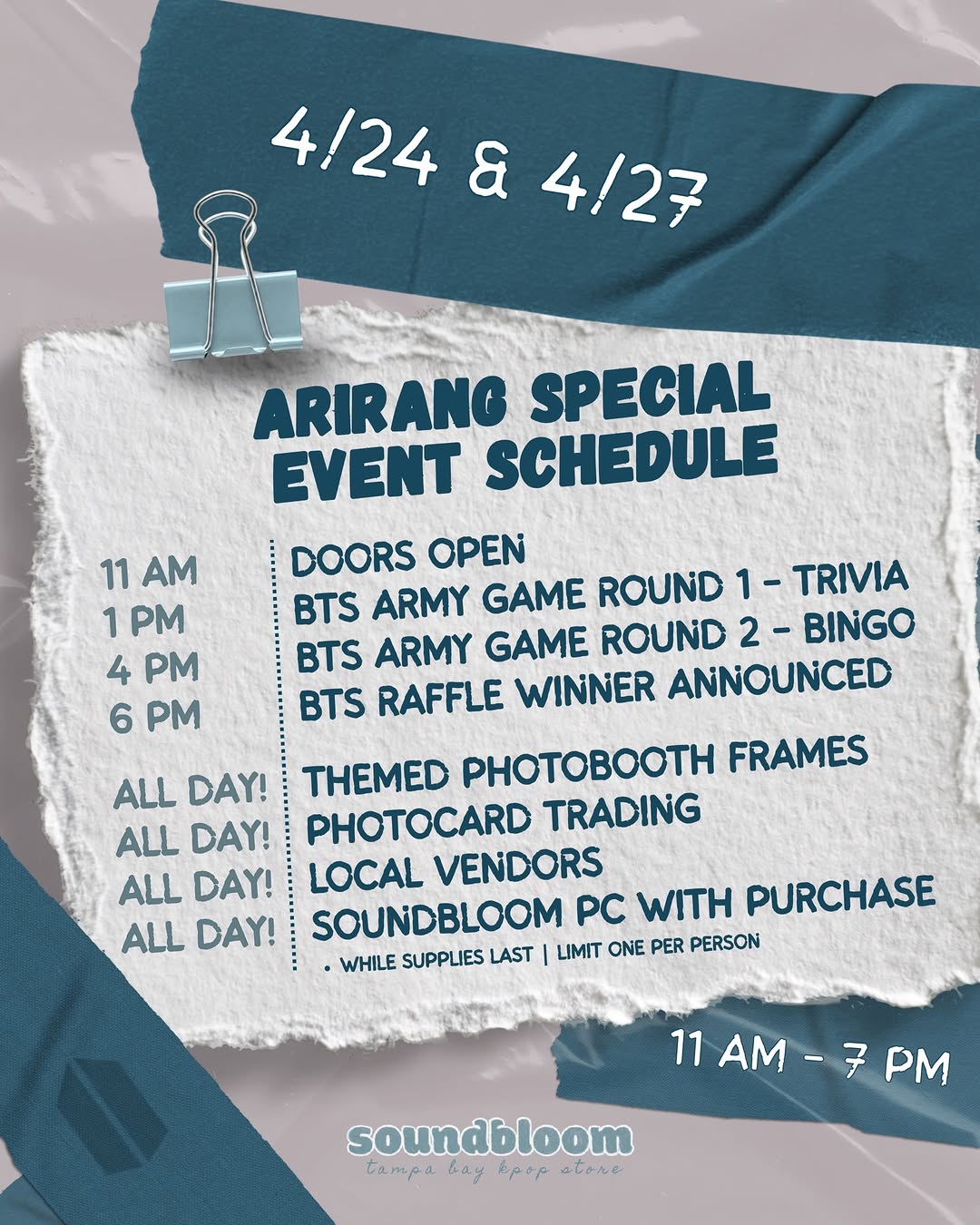 BTS Arirang Tour Week at Soundbloom Kpop - Image 4