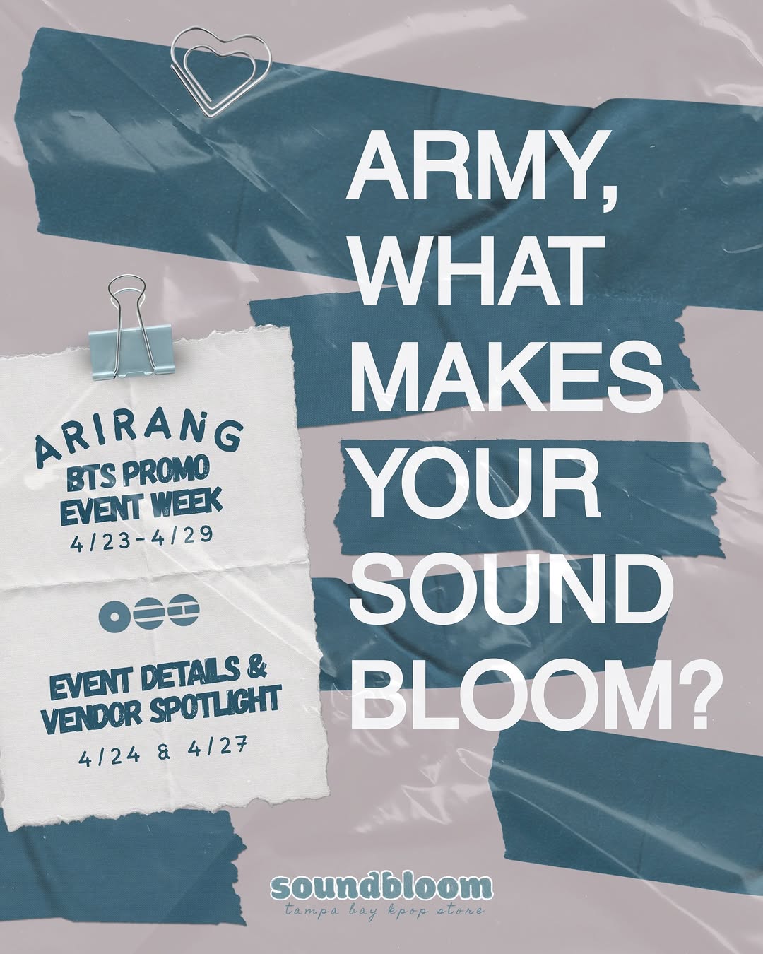 BTS Arirang Tour Week at Soundbloom Kpop