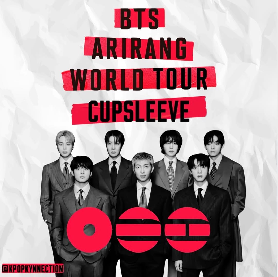 BTS Arirang World Tour Cupsleeve