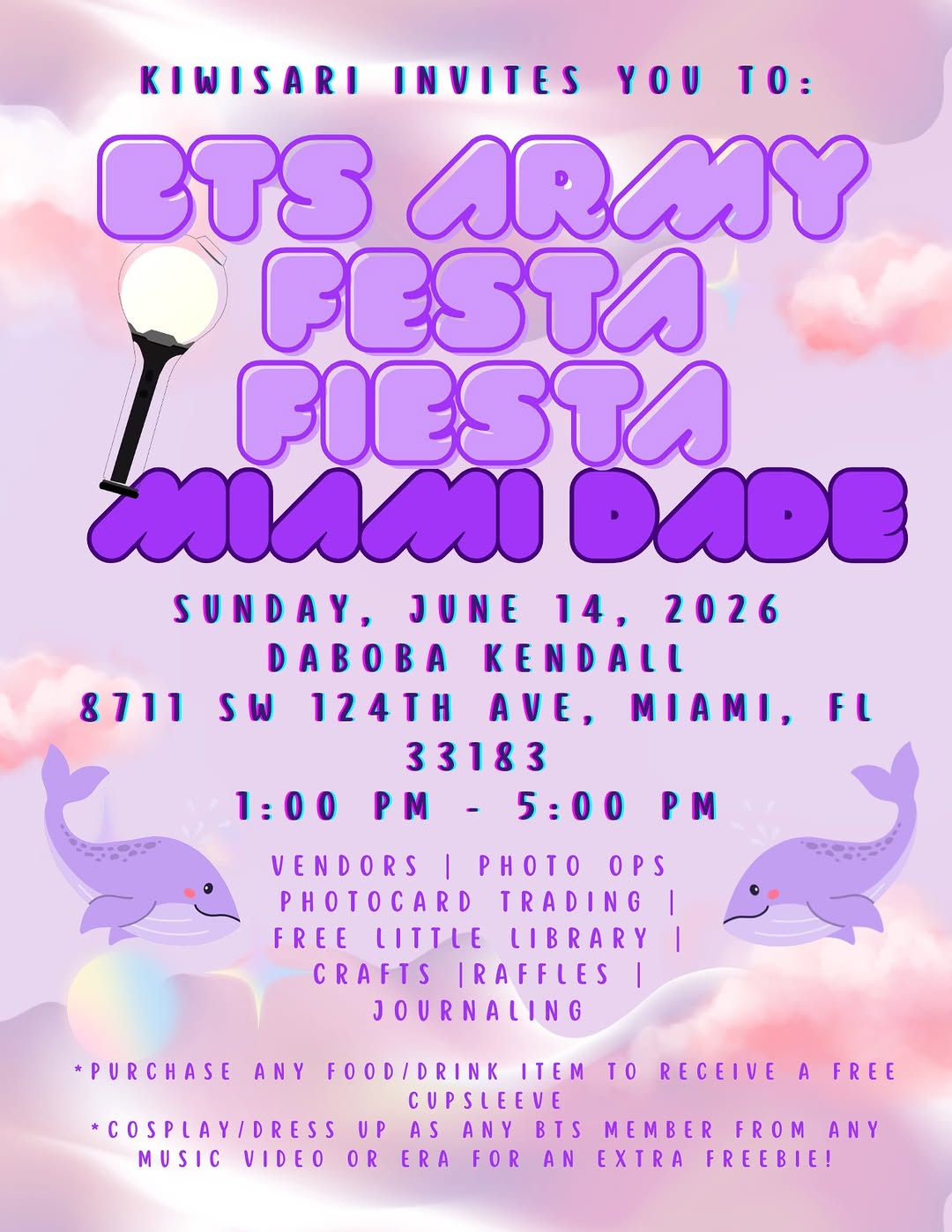 BTS Army Festa Fiesta Miami Dade