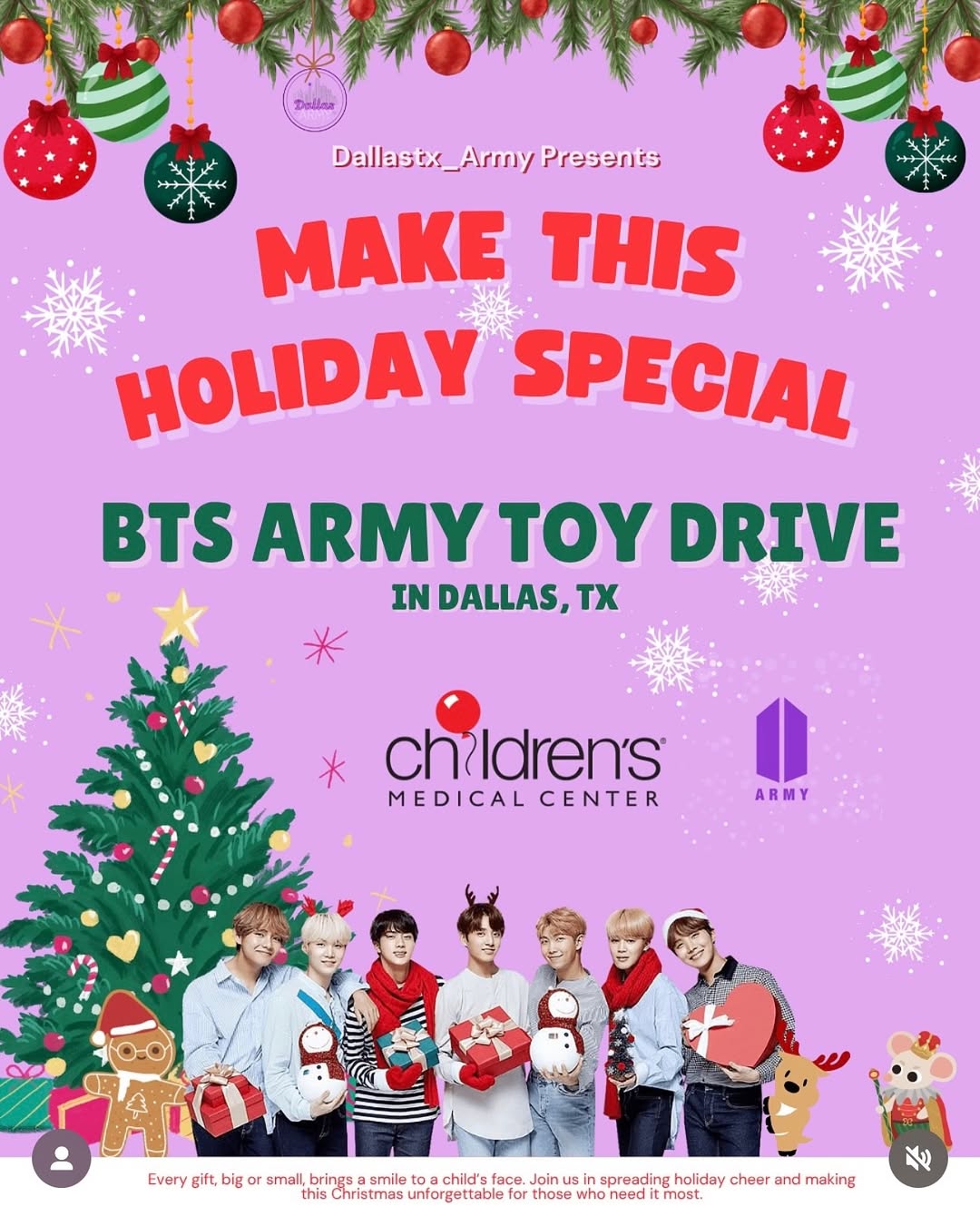 BTS ARMY TOY DRIVE - Image 1