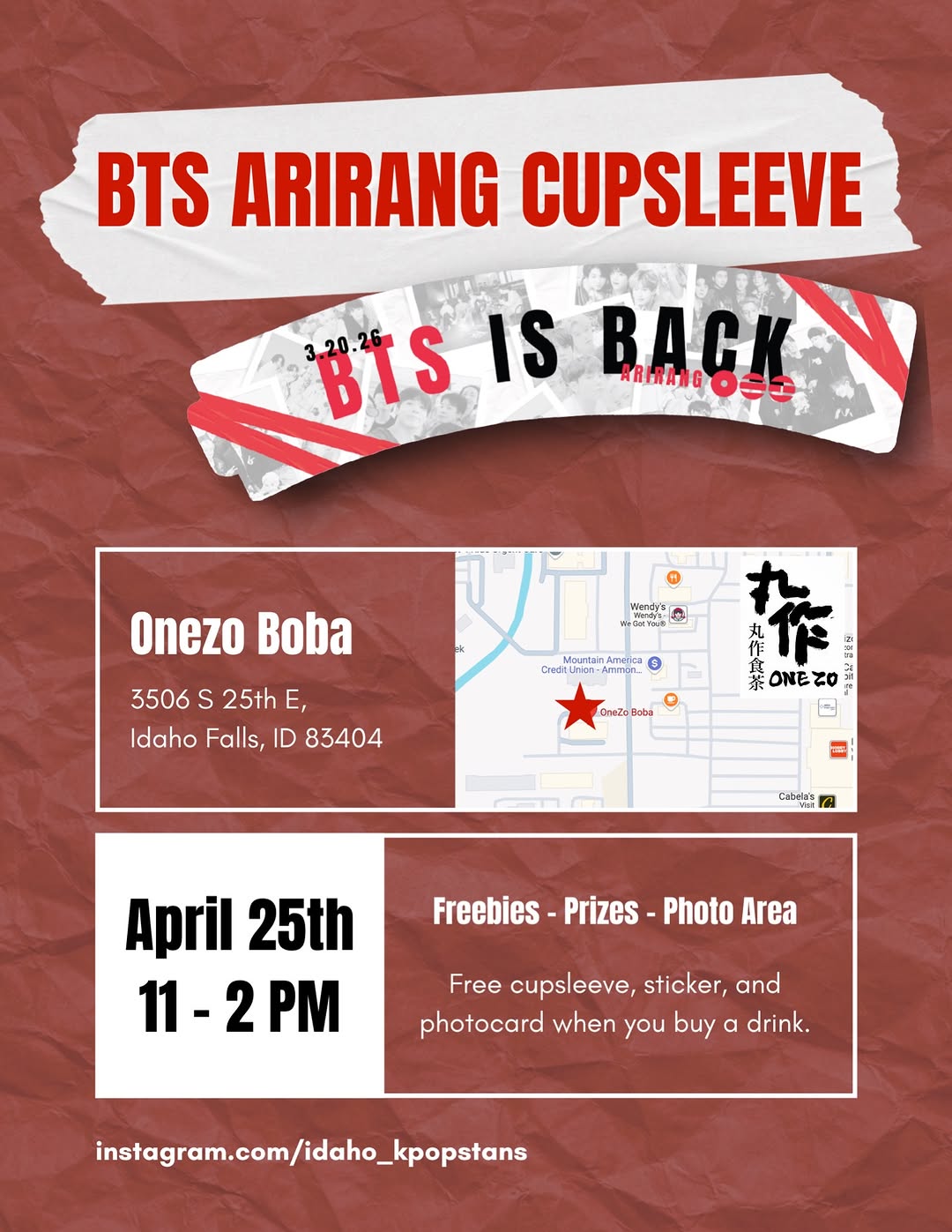 BTS Arirang Cupsleeve BTS IS BACK