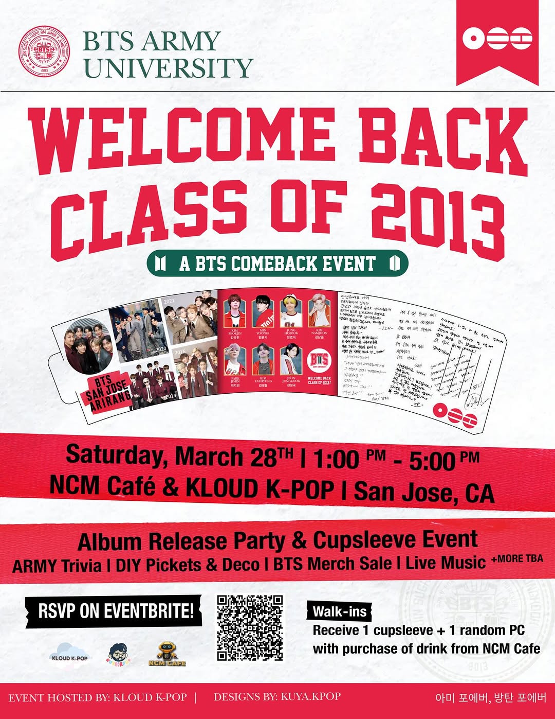 BTS Celebration: Welcome Back Class of 2013