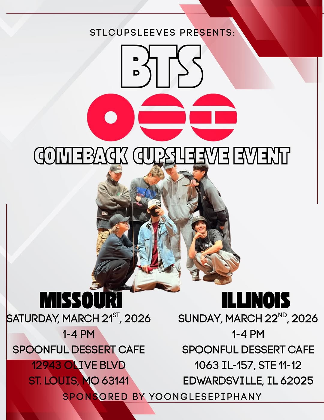 BTS COMEBACK CUPSLEEVE EVENT - Edwardsville