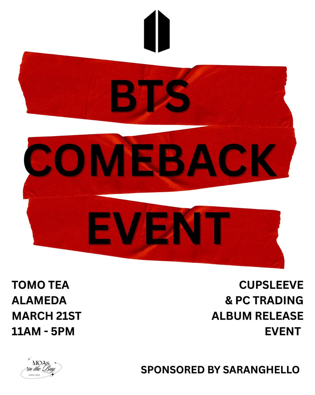 BTS Comeback Cupsleeve Event