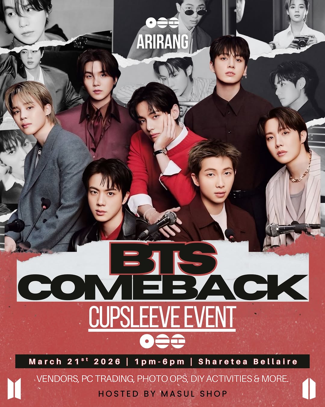 BTS Comeback Cupsleeve Event