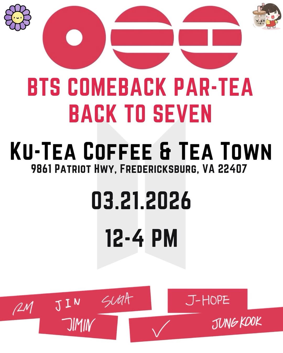 BTS COMEBACK PAR-TEA BACK TO SEVEN