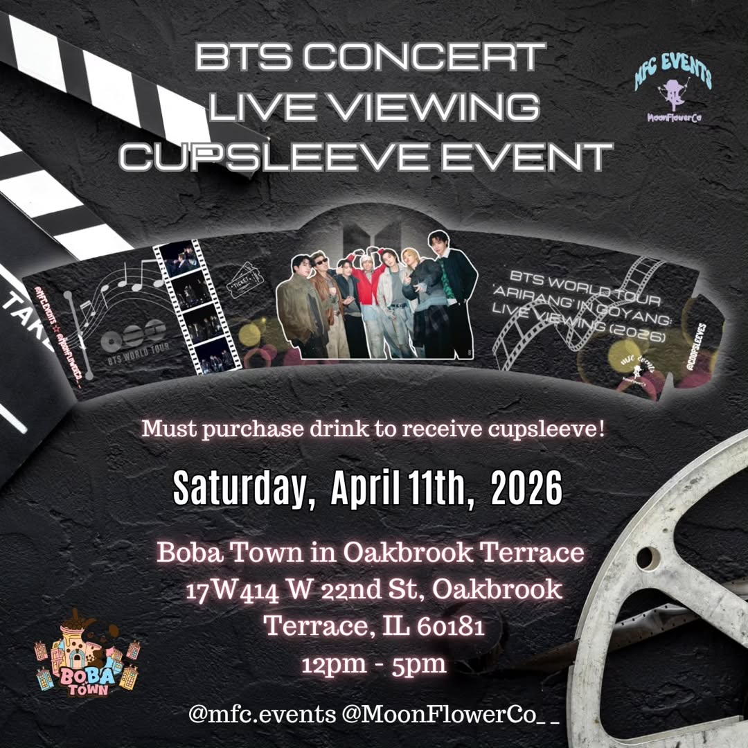 BTS Concert Live Viewing Cupsleeve Event