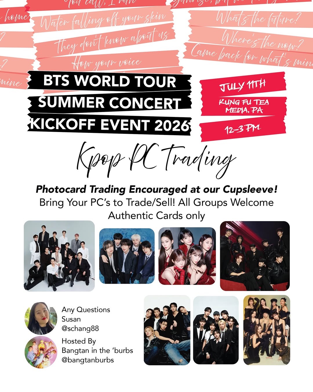 BTS VS. SKZ SUMMER BOYS CUPSLEEVE EVENT – Brownsville, July 12