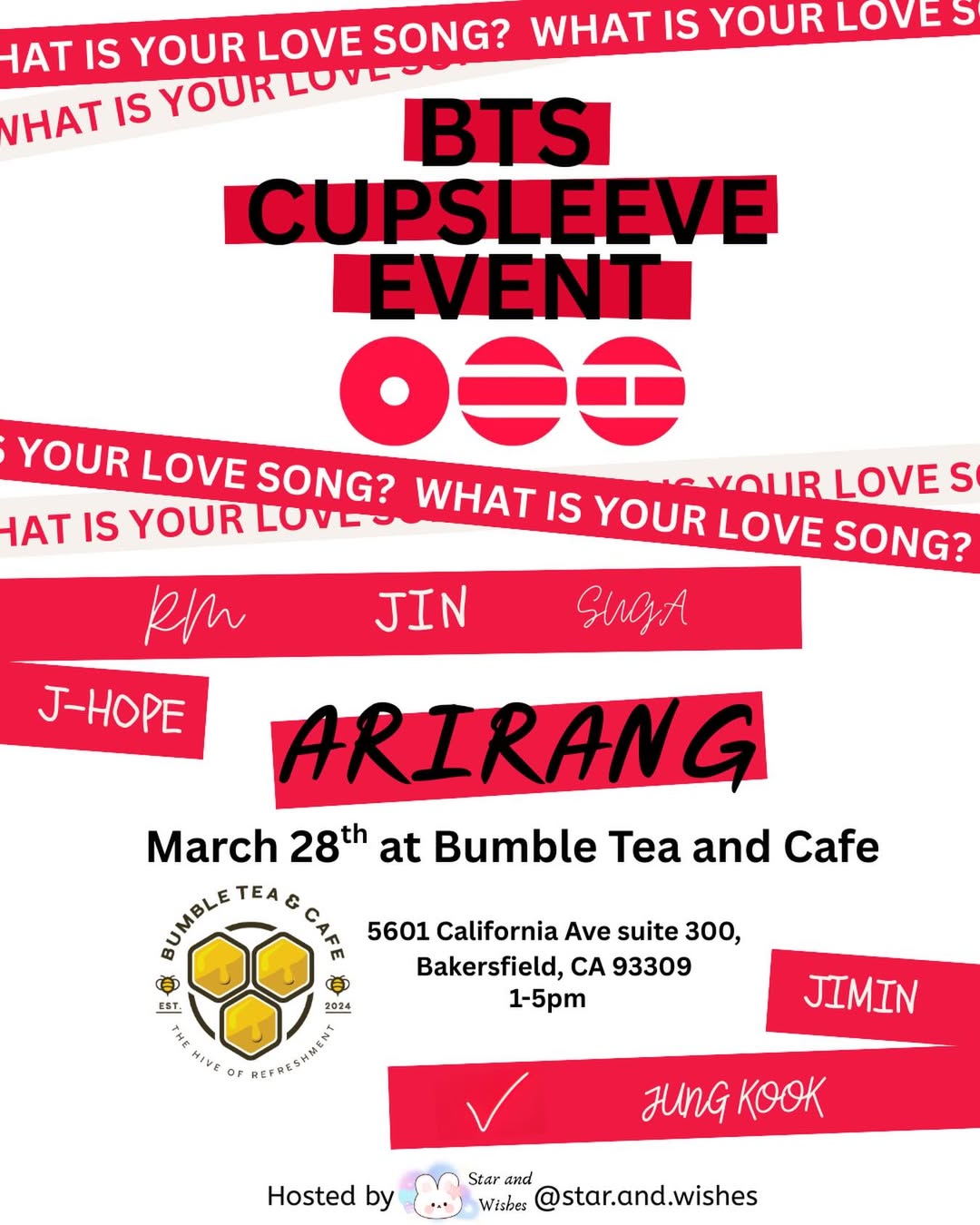 BTS Cupsleeve Event