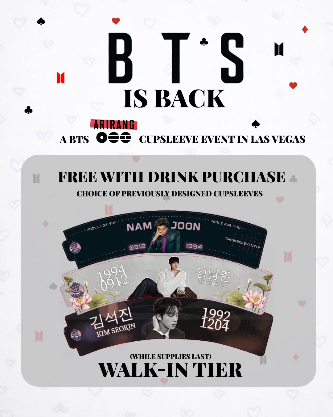 BTS IS BACK Cupsleeve Event - Image 2