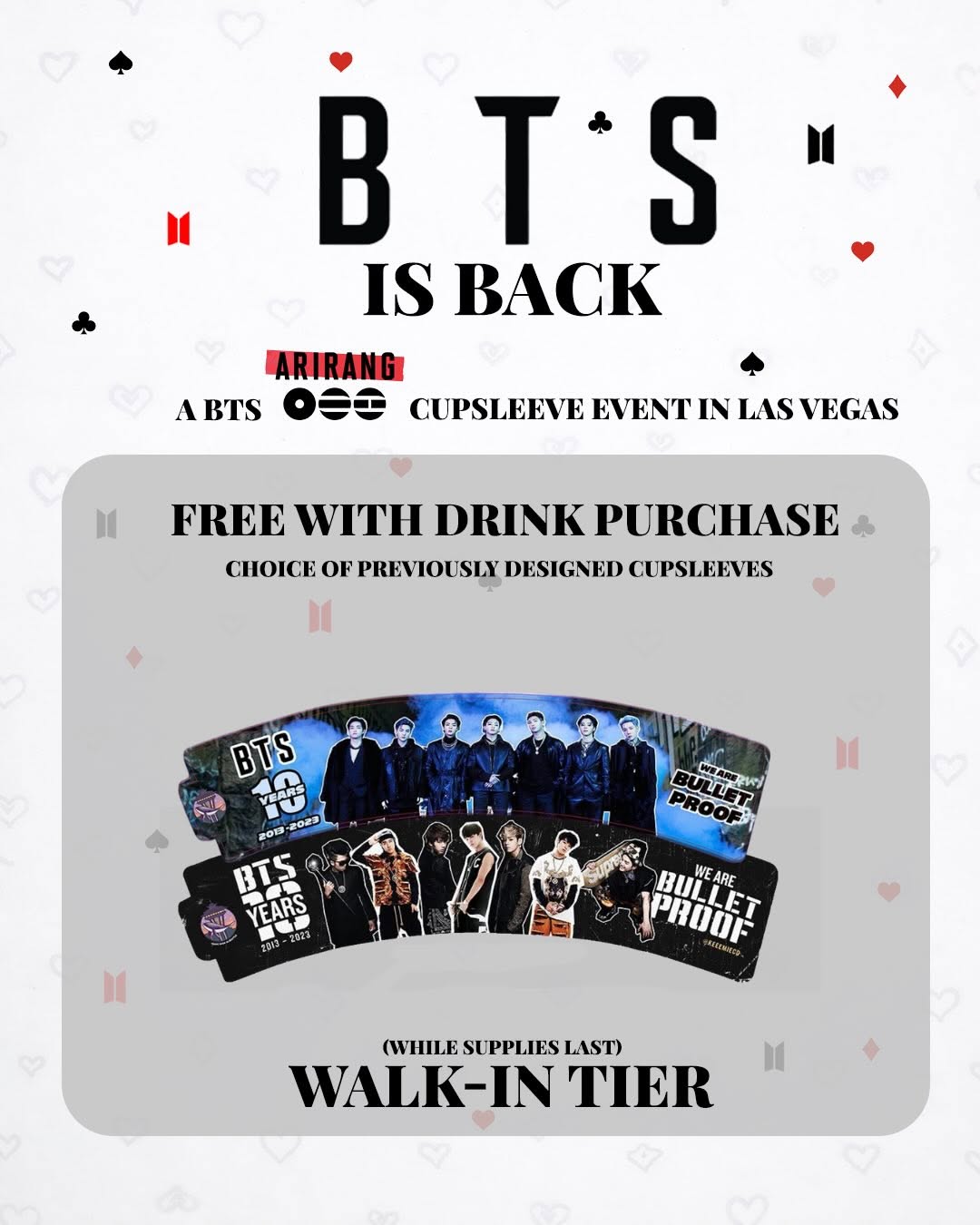 BTS IS BACK Cupsleeve Event - Image 3