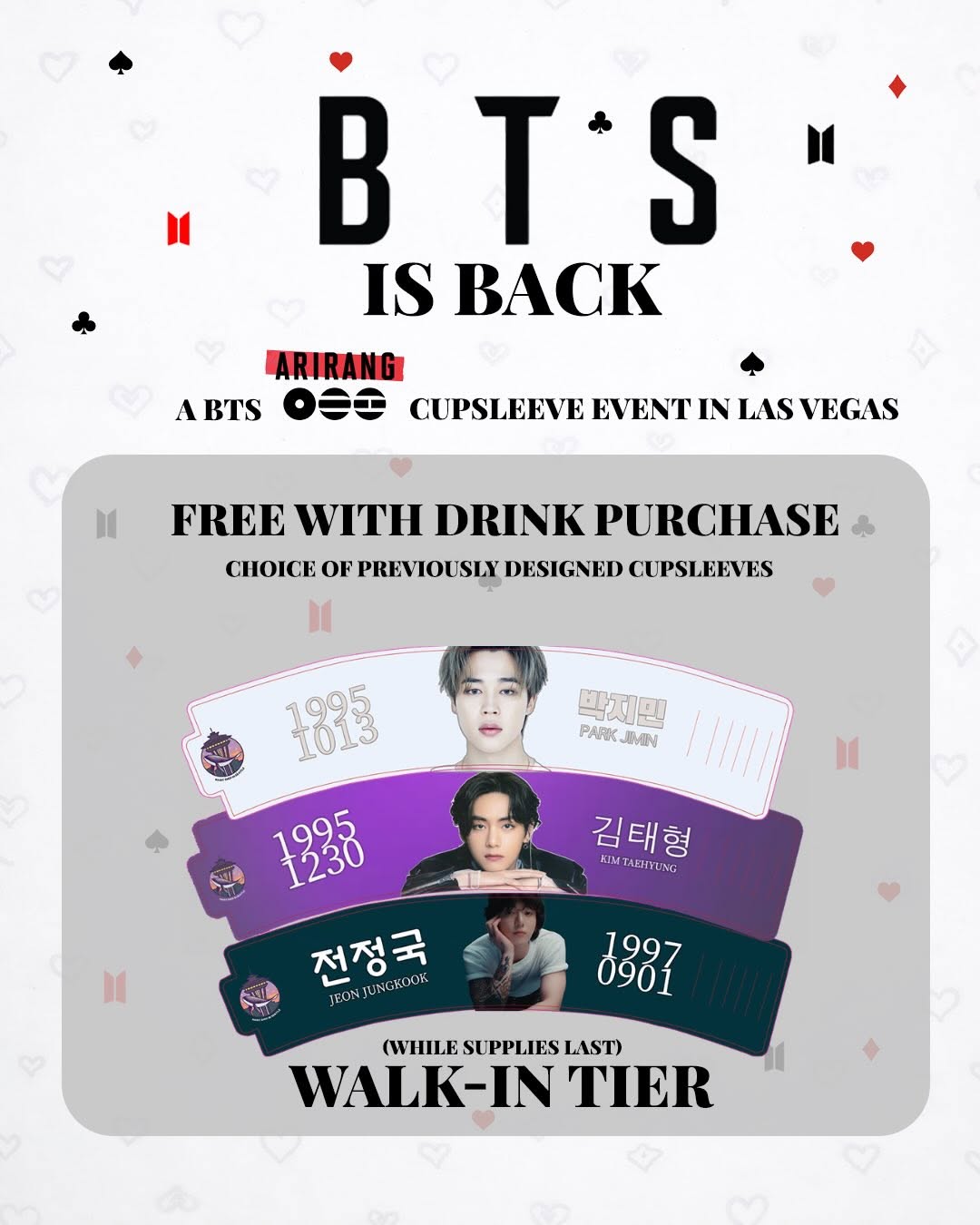 BTS IS BACK Cupsleeve Event - Image 5
