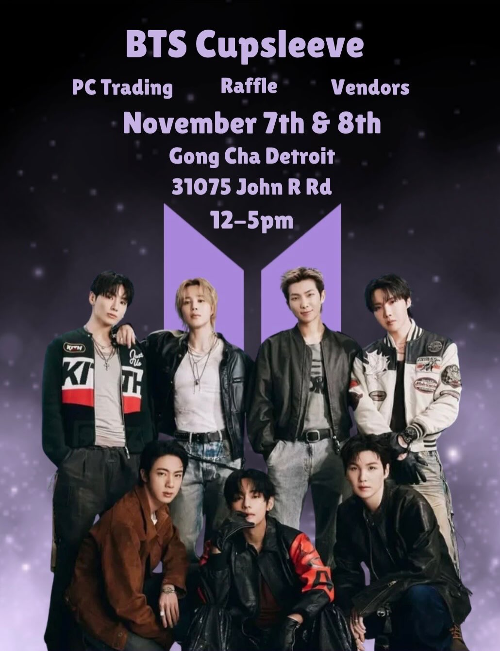 BTS 会報 BTS Cupsleeve & PC Trading Event – Detroit, November 7 – 8, 2026