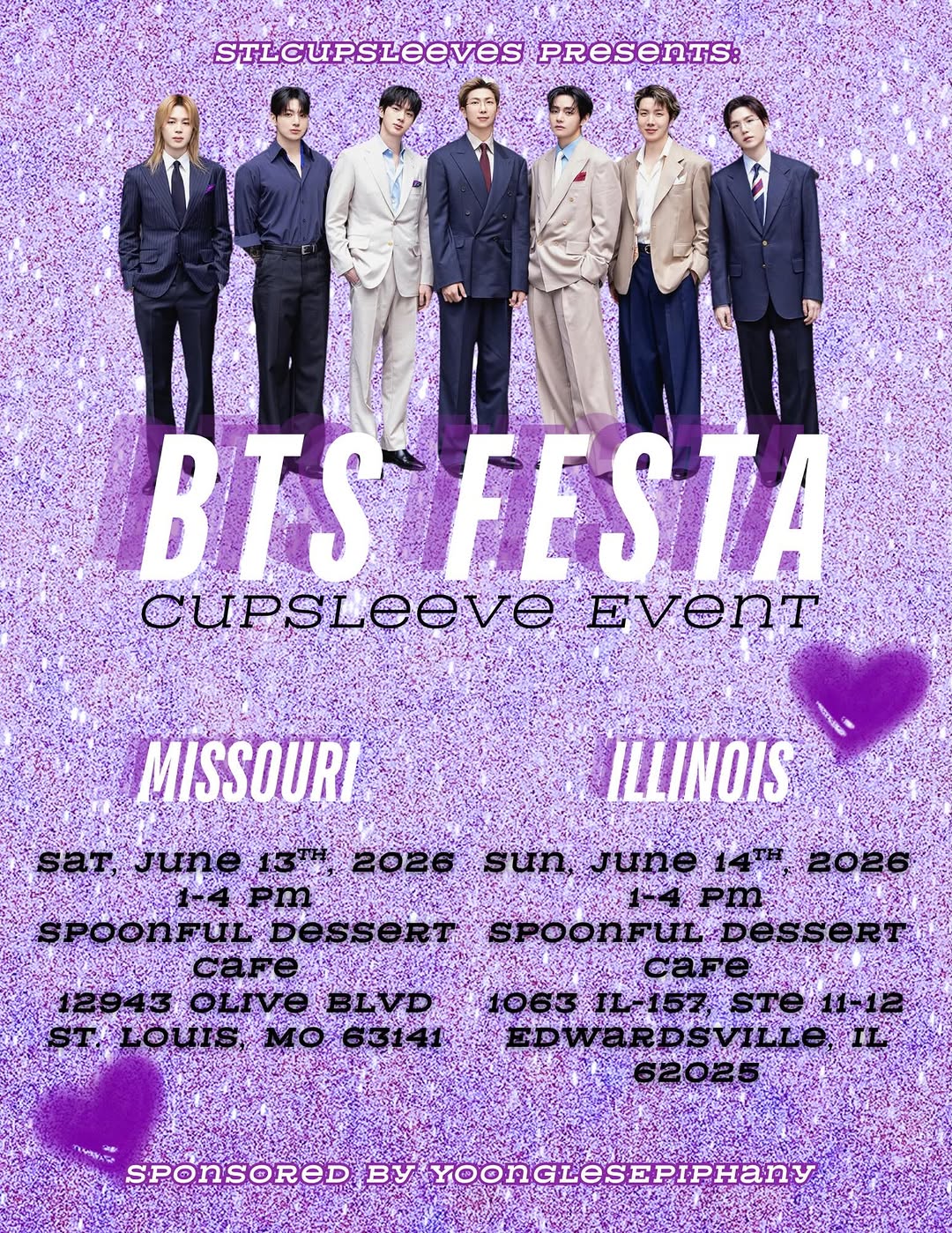 BTS Festa Cupsleeve Event ILLINOIS – Edwardsville, June 14, 2026
