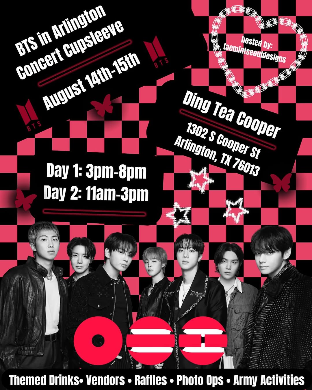 BTS in Arlington Concert Cupsleeve