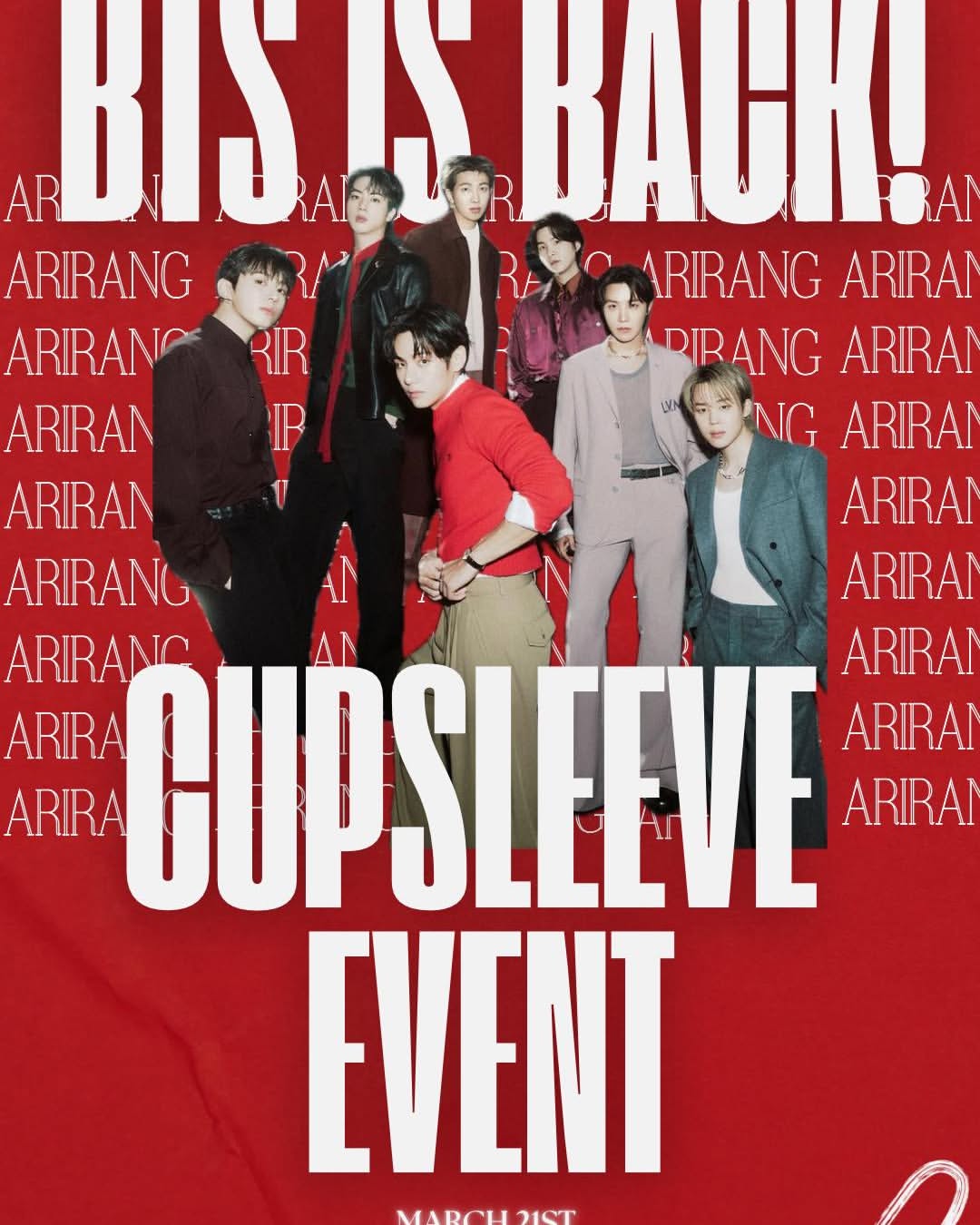 BTS IS BACK! Cupsleeve event
