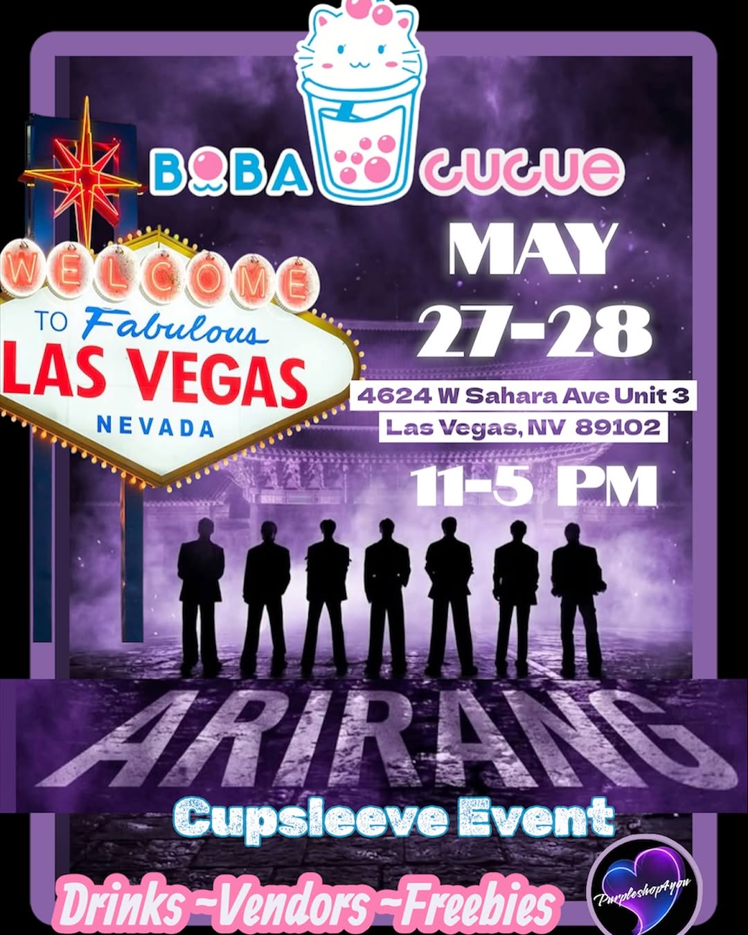 BTS Las Vegas Cupsleeve Event 27-28 MAY