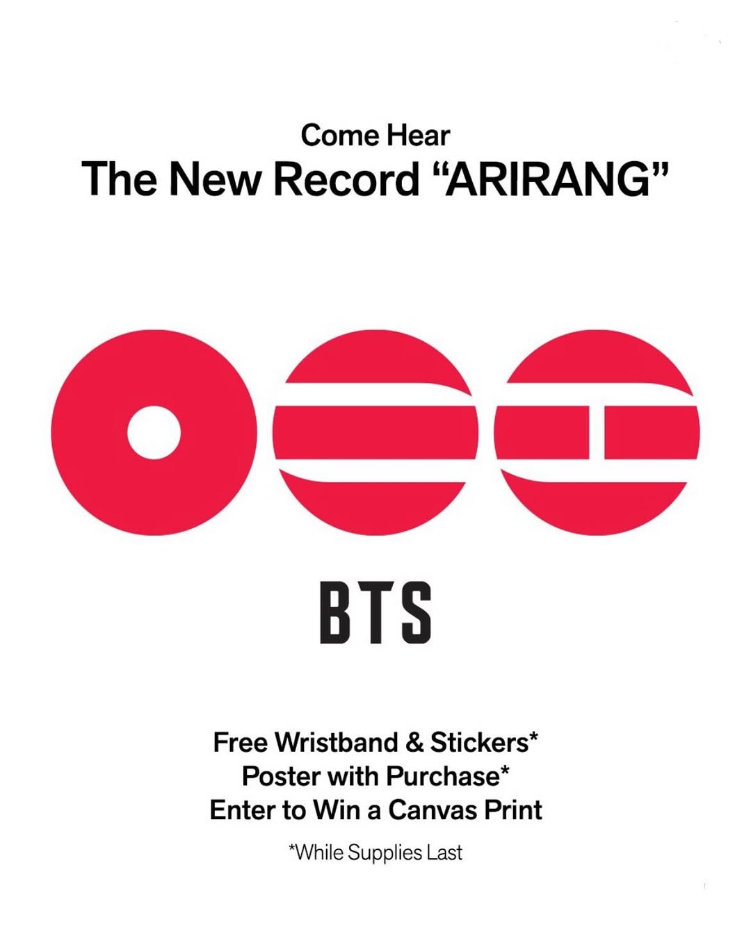 BTS listening party for the Arirang