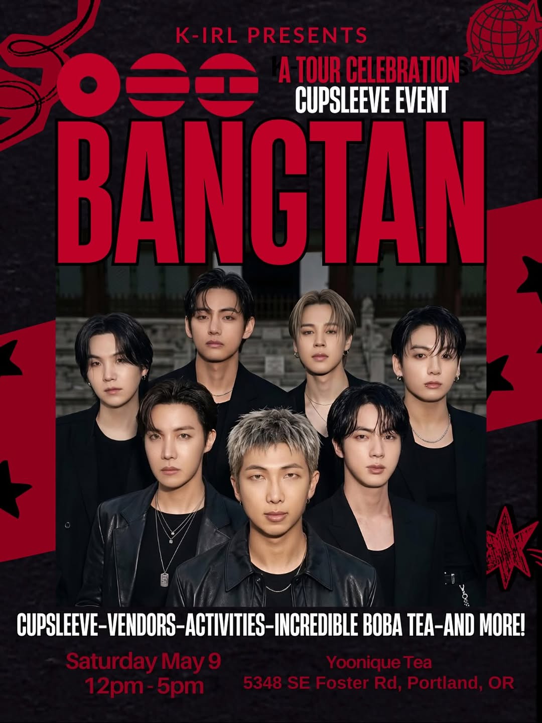 BTS Tour Celebration Cupsleeve event