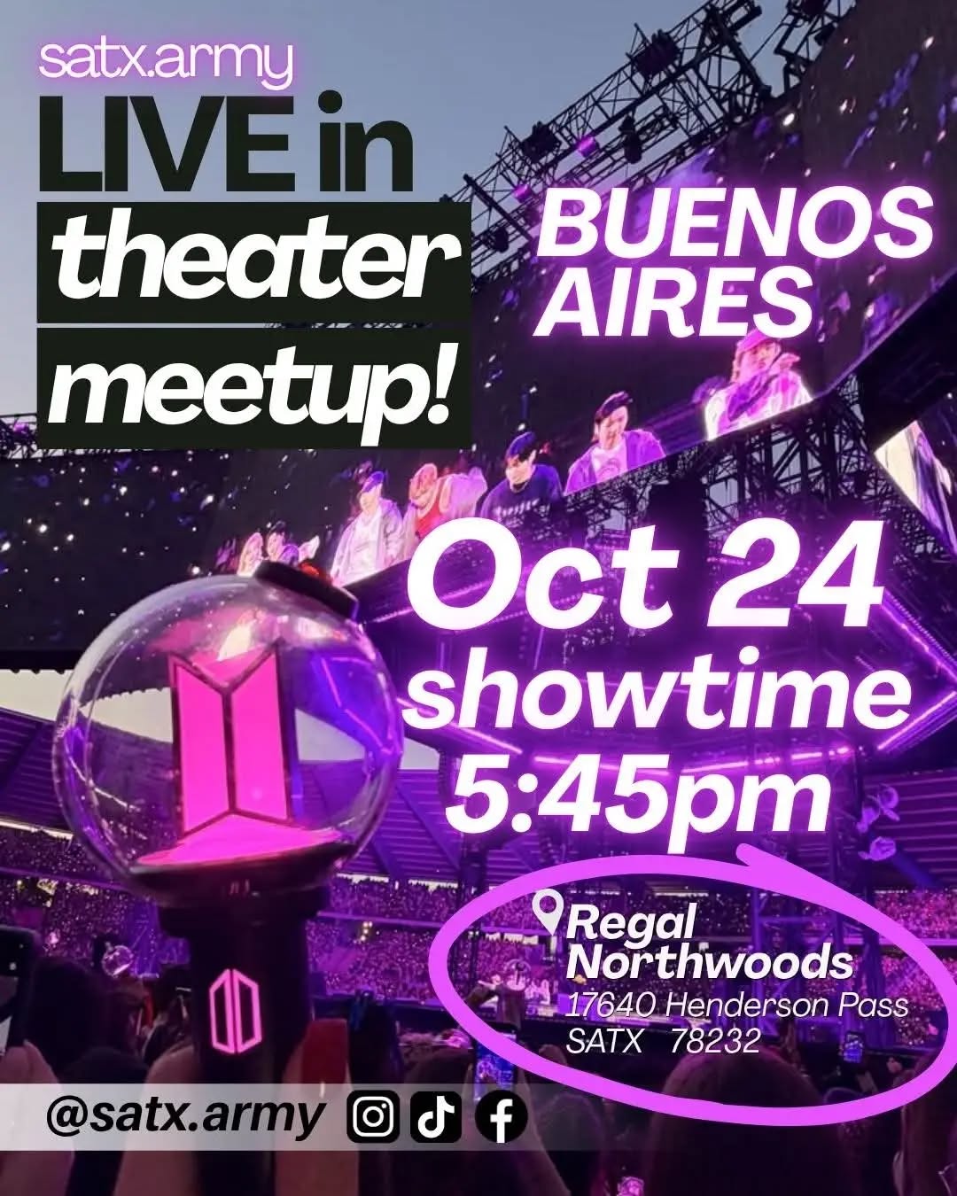 BTS WORLD TOUR 'ARIRANG' Live in Theater Meetup – San Antonio