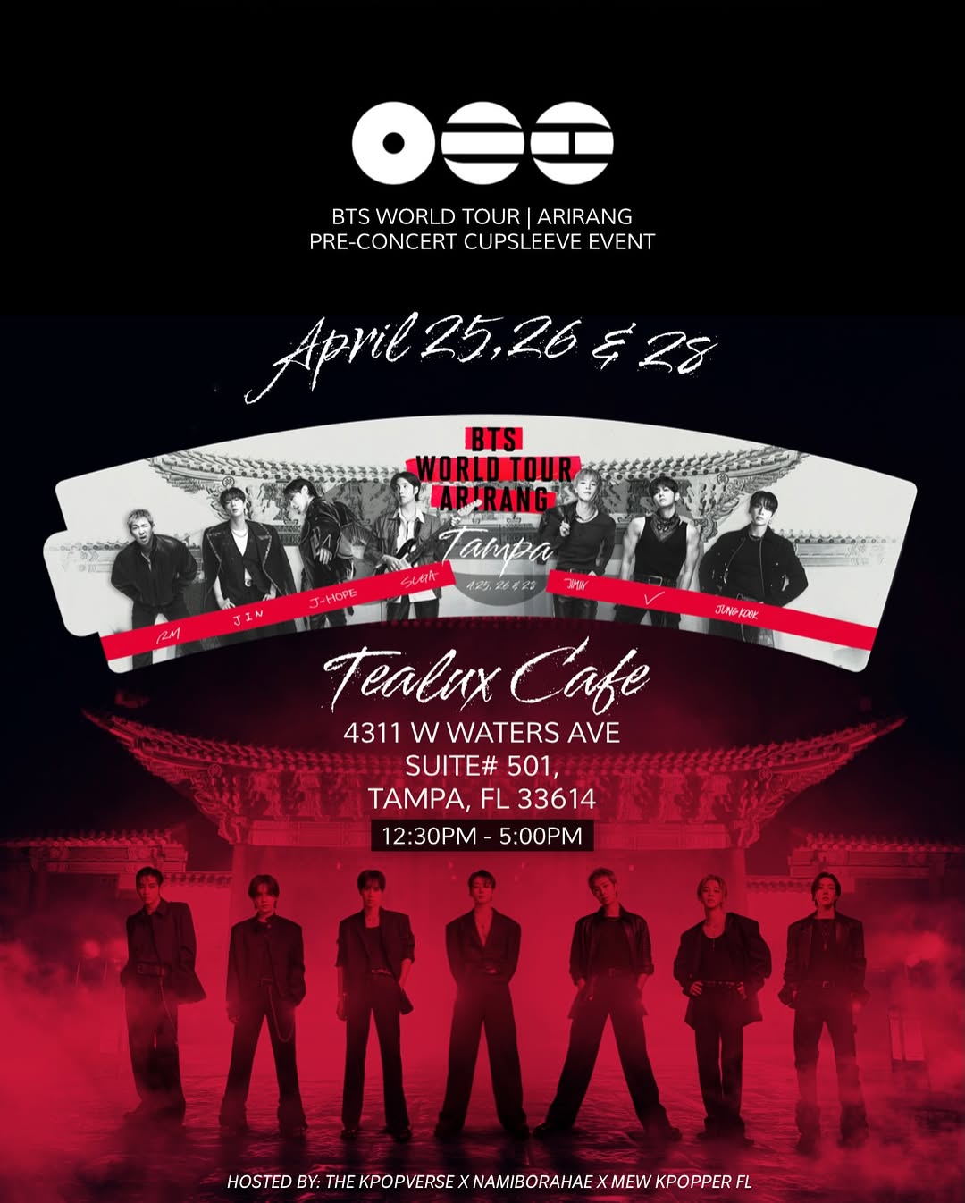 BTS World Tour ARIRANG Pre-Concert Cupsl. 28 APR