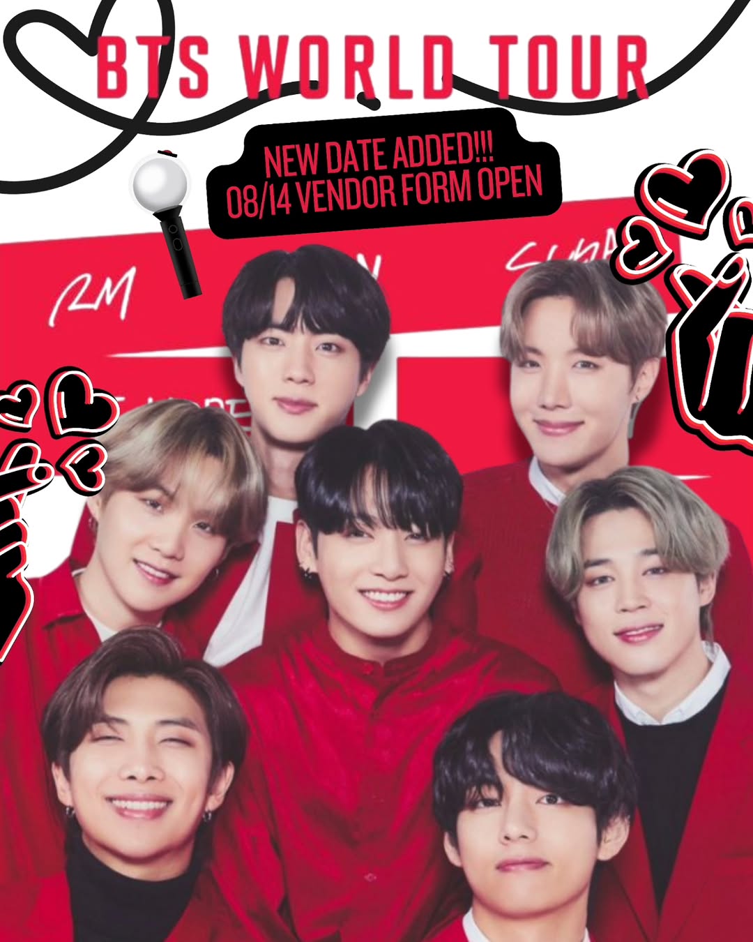 BTS World Tour Concert Cupsleeve